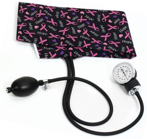 PREMIUM ANEROID SPHYGMOMANOMETER Blood Pressure Device S82 PINK RIBBON DESIGN