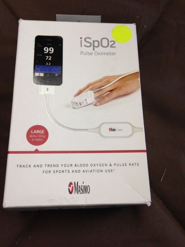 Masimo iSpO2 Pulse Oximeter with 30 pin Connector, White, Large over 66lbs