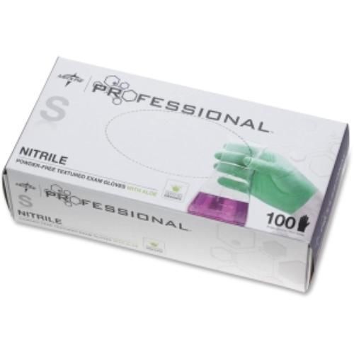 Medline Professional Nitrile Exam Gloves With Aloe - Small Size - (pro31761)