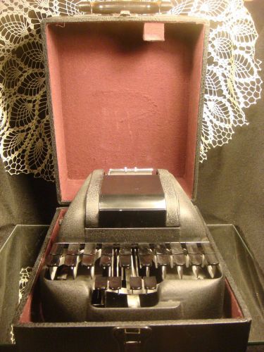 Stenotype machine chicago case vintage office supplies cash register shop photo for sale