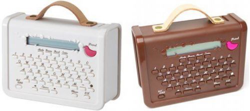 Coharu label and tape printer unique, cute messages with 8 tape sets! (brown) for sale