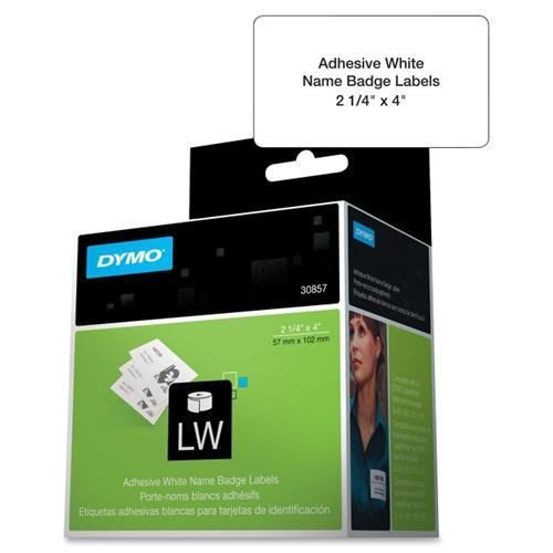 Label Dymo White Adhesive Name 30857