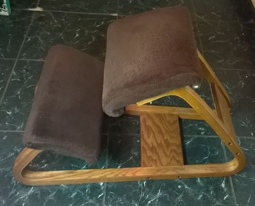 Vtg. Mid Century Kneeling Chair Ergonomic Brittish Design Oak