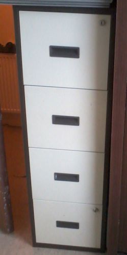metal 4 drawer filing cabinet shelfing unit heavy duty office furniture cream