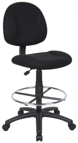 B1615 BOSS BLACK DELUXE POSTURE WITH FOOTRING DRAFTING STOOLS