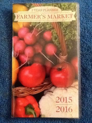 2015 2016 2 Year Pocket Purse Compact Calendar  Farmers Almanac fruit vegtable