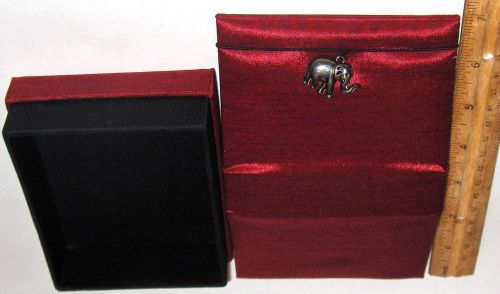 A very nice credit card/business card holder with an elephant charm attached