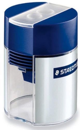 NEW Staedtler Tub Pencil Sharpeners double-hole sharpener 2 Pack