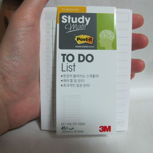3M post it Daily palnner post it type TO DO LIST schecdule memo Blank Checklist