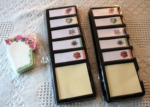 Set of two Post-it note desk sets with a cupcake notepad - nwt