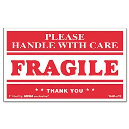 Universal office products 308383 fragile handle with care self-adhesive shipping for sale