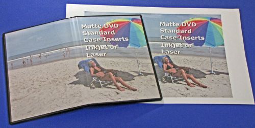 DVD Case Inserts Matte for Inkjet or Laser 50 sheets 8514D714 Free Shipping
