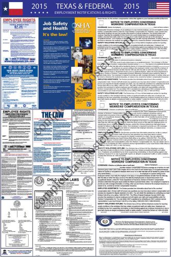 2015 Texas and Federal Labor Law Poster