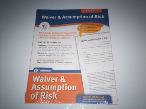 Business Forms Waiver and Assumption of Risk Nova Adams Organization Protection