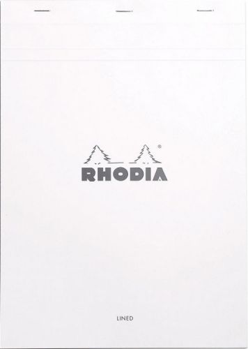 RHODIA # 18 Notepad 8-1/4 x 11-3/4 Lined, Rhodia Ice