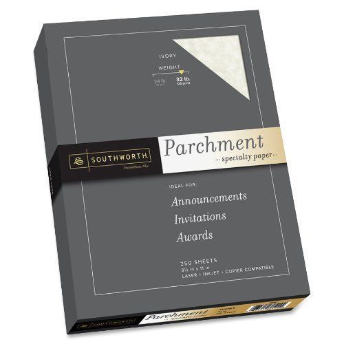 Southworth Premium Parchment Paper - Letter - 8.50&#034; X 11&#034; - 32 Lb - (j988c)