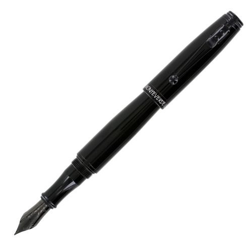 Monteverde Invincia Color Fusion Stealth Black Fountain Pen - Fine (MV41137F)