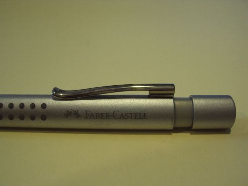 FABER CASTELL  GRIP MECHANICAL PENCIL SILVER 0.7 mm OFFICE SCHOOL WRITTING DRAW
