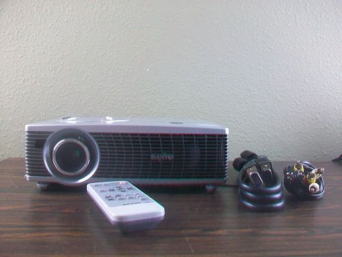 Sanyo Pro X SVGA Multiverse Projector PLC SW35 With Cords Remote Carry Bag