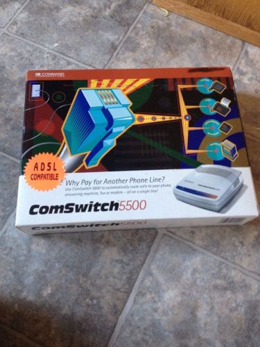 ComSwitch 5500 Command Communications Telephone Line Sharing Switch New in Box