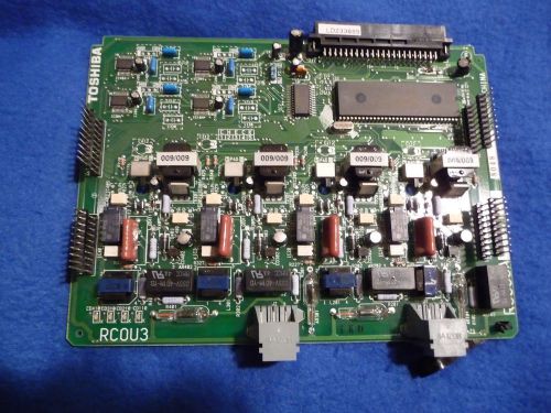 TOSHIBA RCOU3A STRATA DK/CTX 8 PORT CO LINE CARD -FROM READY CARD CABINET - WOW!