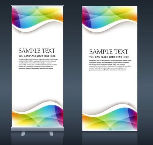 Roller Banner Poll/Rop up Exhibition Display Stand 2000mm (high) x 800mm (wide)