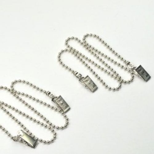 New bluecell 2pcs 70cm metallic ballchain 4.5mm napkin clip lanyard neck strap f for sale