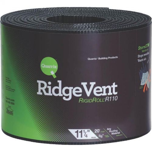 VNT Ridge 7in 20ft 5/8in POLYE DIVERSI-PLAST PRODUCTS Ridge Vents 58786 Black