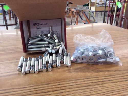 New in box (nib) wedge anchor studs, mkt sup-r-stud 3/8&#034; x 2-3/4&#034; box of 50 for sale