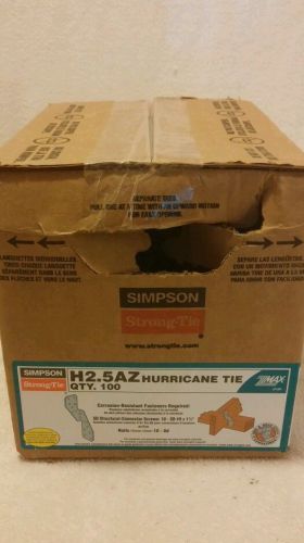 H2.5A Simpson Strong Tie Hurricane Tie Connector-Box of 100