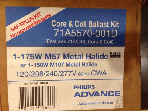 ADVANCE Core and Coil Ballast Kit 71A5570-001D NIB