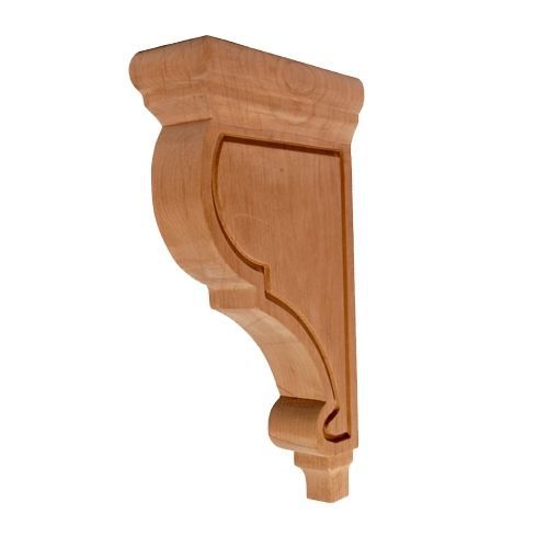 One Pair- Maple Wood- Narrow Mission Wood Corbels- 2-1/2 &#034; x  6-1/2&#034; x 12&#034;