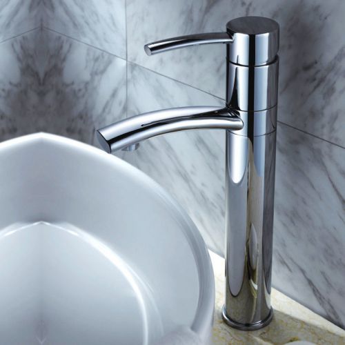 Modern Single Hole Bathroom Vessel Sink Faucet Swiveling Spout Tap Free Shipping