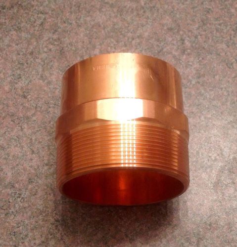 Lot a: brand new 4&#034; copper by 4&#034; mip adapter. this is the first adapter for sale