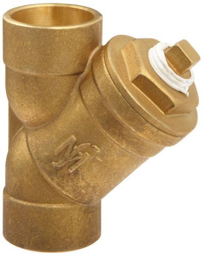 NEW Flexicraft YBS Bronze Wye Strainer with Sweat End, 1-1/4&#034; ID x 5-7/8&#034; Length
