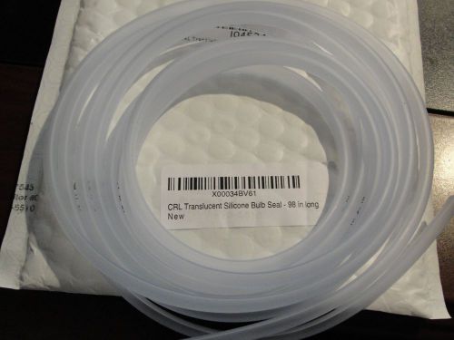 CRL Translucent Silicone Bulb Seal 98&#034; inches long