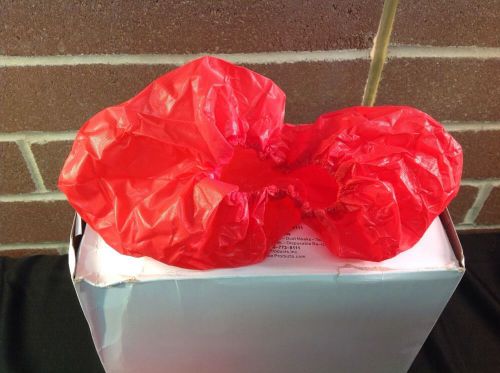 Tech Wear Red Non-Skid Shoe Covers Floor Savers 50 Pair *NEW * Make Offer