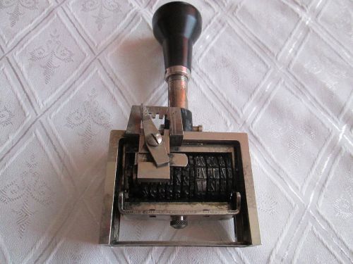 Vintage Reiner-Automatic-Numbering-Machines-Bates-Stamp-Stamp-W-Germany