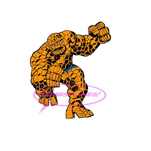 Classic Thing Fantastic Four Vector Art  Clipart