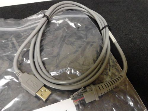 New 6ft cable cab-426 type a straight scanning gray usb / rj45, 90a051945   z62 for sale