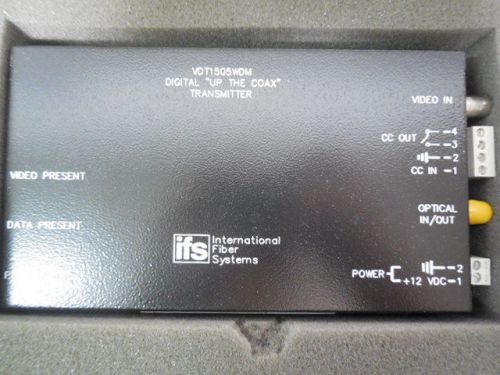 GE VDT1505WDM IFS DIGITALLY ENCODED VIEDEO W/ UP-THE-COAX DATA