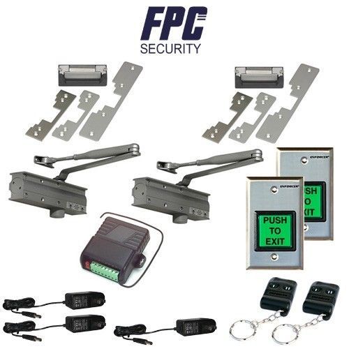 FPC-5064 2 door Seco-Larm Universal Door Strike Kit with Wireless Remote