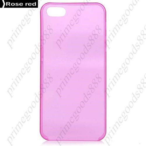 Protective Ultra thin High Transparency PP Soft Case Back Deals Cover Rose Red