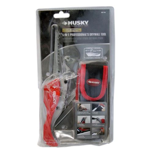 Husky pro 5-in-1 drywall tool w/ carrying case &amp; utility blades - 886 958 b for sale