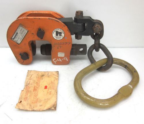 Renfroe SCPA 6-Ton Locking-Screw Lifting Plate Dog Clamp  Jaw Opening:0 - 2-1/2&#034;