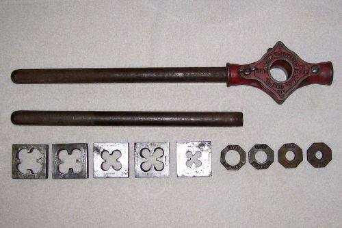 Vintage G.T.D. Pipe Die Tool Kit  1/4&#034;, 3/8&#034;, 1/2&#034;, 3/4&#034;, 1&#034;  threader set
