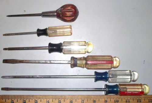 Craftsman screwdrivers, slotted, Phillips, Torx, pick, lot of 6________4219/8 E