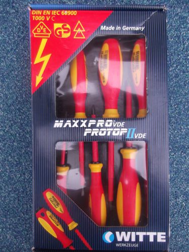 Brand New 7-Piece Set of  WITTE Maxxpro Protop 2 VDE  Screwdrivers