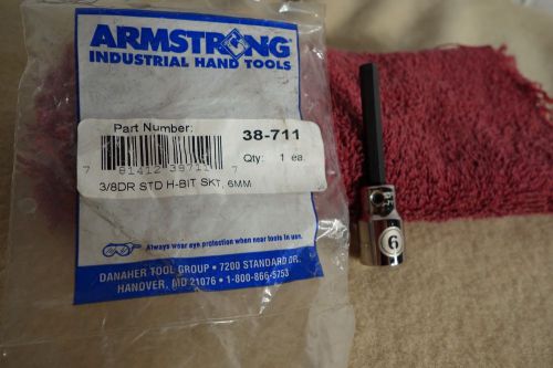 Armstrong 38-711 (6mm) 3/8-inch drive standard length hex driver socket for sale
