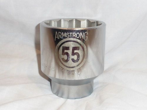 Armstrong Tools 40-155 3/4&#034; Drive 12 Point Standard Socket 55mm